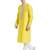 Yellow art silk straight embroidery kurta for men's