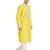 Yellow art silk straight embroidery kurta for men's