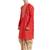 Red art silk straight embroidery kurta for men's
