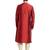 Maroon art silk straight embroidery kurta for men's