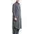 Dark grey coton straight plain pathani for men's