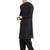 Black coton straight plain pathani for men's