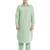 Sea green coton straight plain pathani for men's