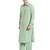 Sea green coton straight plain pathani for men's