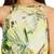 Green leaves digital printed western dress