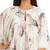 Flower digital printed gathered tunic dress