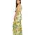 Green leaves digital printed western dress