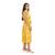 Yellow printed sleeveless dress