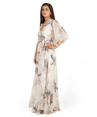 Flower digital printed jump suit 4