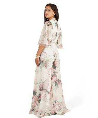Flower digital printed jump suit 5
