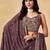 purple zari embroidered georgette lehenga set choli with dupatta
