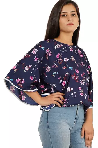 Blue kaftan top