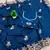 BlueColor embroidery work Silk Sree