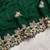 Green Color embroidery work Silk Sree
