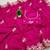 Rani Pink Color embroidery work Silk Sree