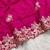 Rani Pink Color embroidery work Silk Sree