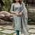 Pista green cotton printed kurta with dupatta
