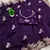Purple Color embroidery work Silk Sree