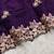 Purple Color embroidery work Silk Sree