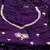Purple Color embroidery work Silk Sree