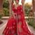 Red Color  Multi Embroidery  & Siroski Hand Work Satin Saree