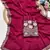 Rani Pink  Color  Heavy hand work and embroidery work Georgette Saree