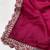 Rani Pink  Color  Heavy hand work and embroidery work Georgette Saree