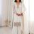 Elegant off-white embroidered ethnic suit set for women