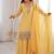 Elegant yellow embroidered ethnic suit set for women