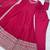 Ranipink designer party wear embroidered work anarkali set