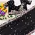 Black Color Sequence Embroidery work Georgette Saree
