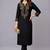 Black embroidered rayon kurta set