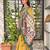 Mustard cotton bandhej jacquard thread weaving saree with contrast blouse piece