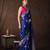 Blue handloom banarasi silk saree