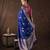 Blue handloom banarasi silk saree