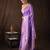 Mauve handloom banarasi silk saree