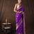 Purple handloom banarasi silk saree