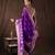 Purple handloom banarasi silk saree