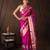 Magenta handloom tissue silk saree