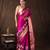 Magenta handloom tissue silk saree