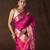 Magenta handloom tissue silk saree