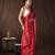 Red handloom chanderi silk saree