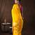 Yellow handloom pure silk saree