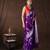 Purple handloom pure silk saree