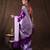 Purple handloom pure silk saree