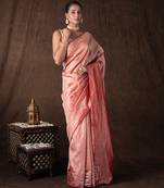 Red handloom pure tissue saree