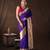 Purple handloom pure silk saree