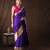 Purple handloom pure silk saree