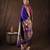 Purple handloom pure silk saree