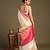 Beige handloom pure silk saree